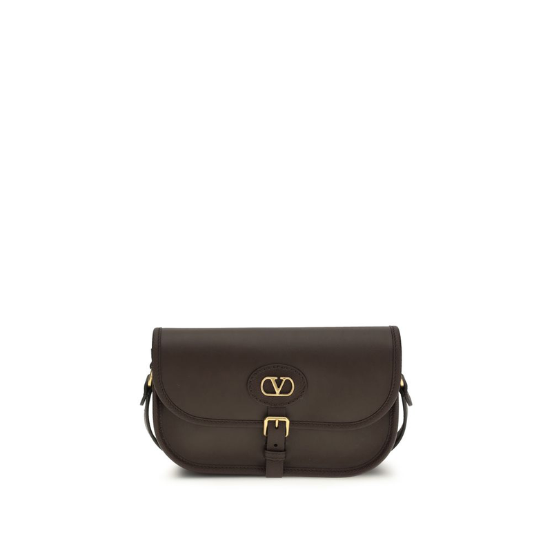 Brown calf leather bos taurus shoulder bag-null