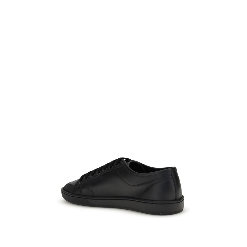 Black calf leather bos taurus sneakers-null