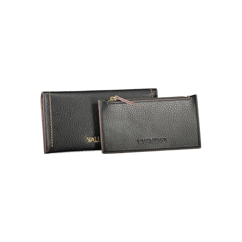 Nero poliuretano women wallet-null