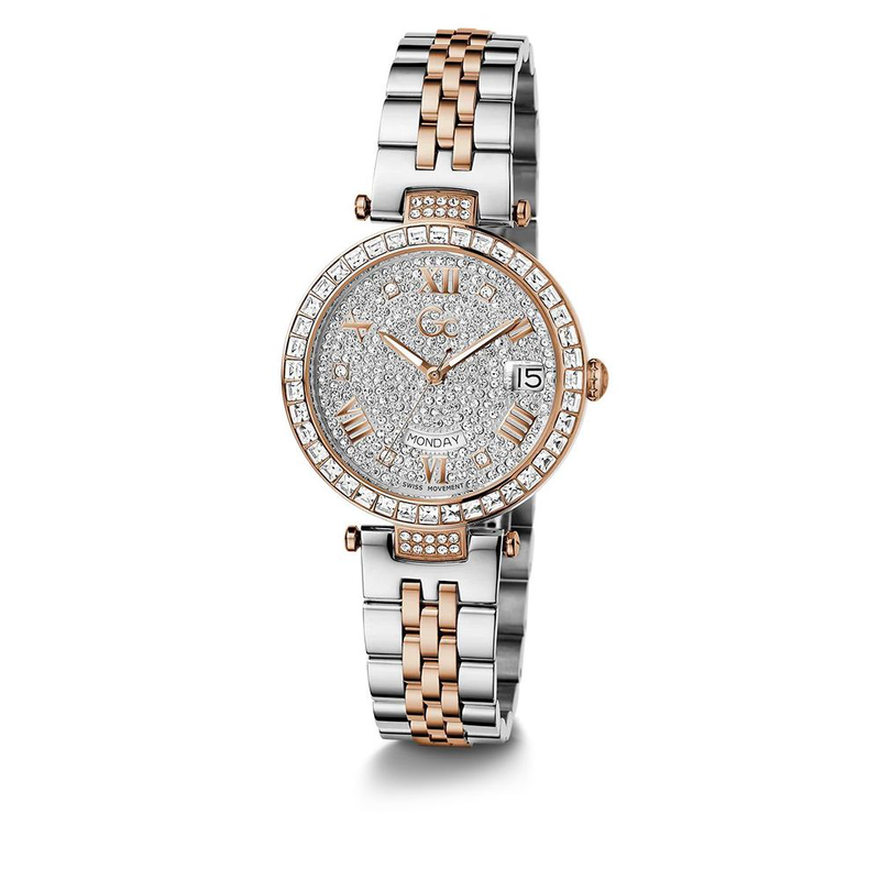 Gray stainless steel dress watch-null