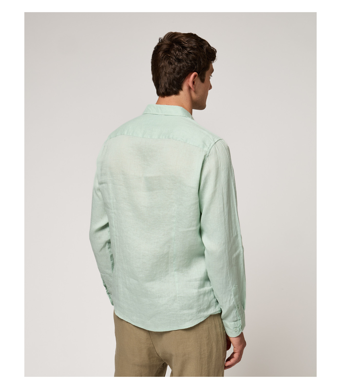 Gianni lupo linen shirt collar-null