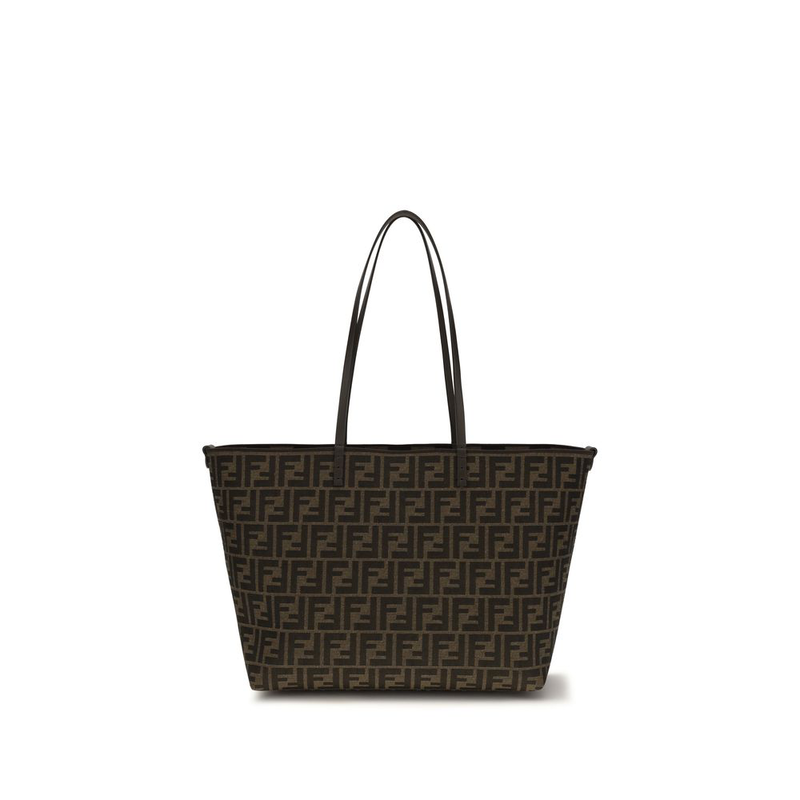 Brown polyester shoulder bag-null