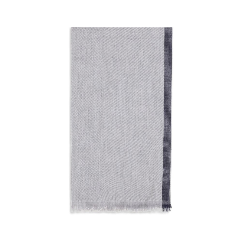 Gray cashmere scarf-null