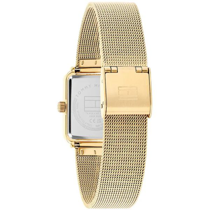 Product image: Tommy hilfiger minimalistic rectangular watch with milanese bracelet, , medium-null