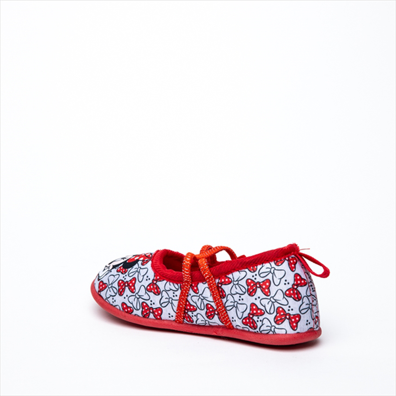 Mini mouse red bow ballerina girls slippers image number null