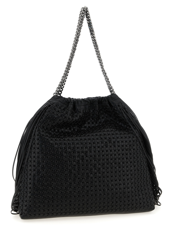 Black polyamide shoulder bag-null
