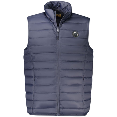 Blu polyester men's jacket, Blue, medium