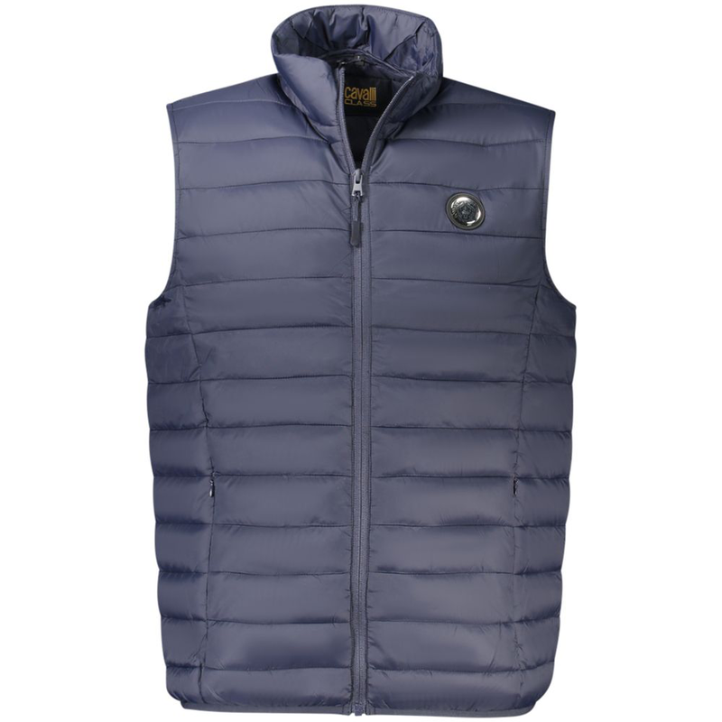 Blu polyester men's jacket-null