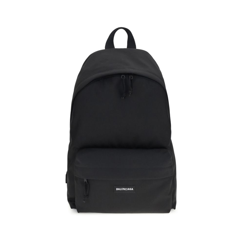 Black polyamide backpack-null