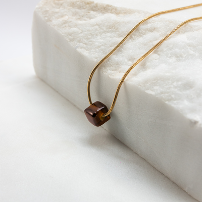 Echo necklace beer (brown), , medium