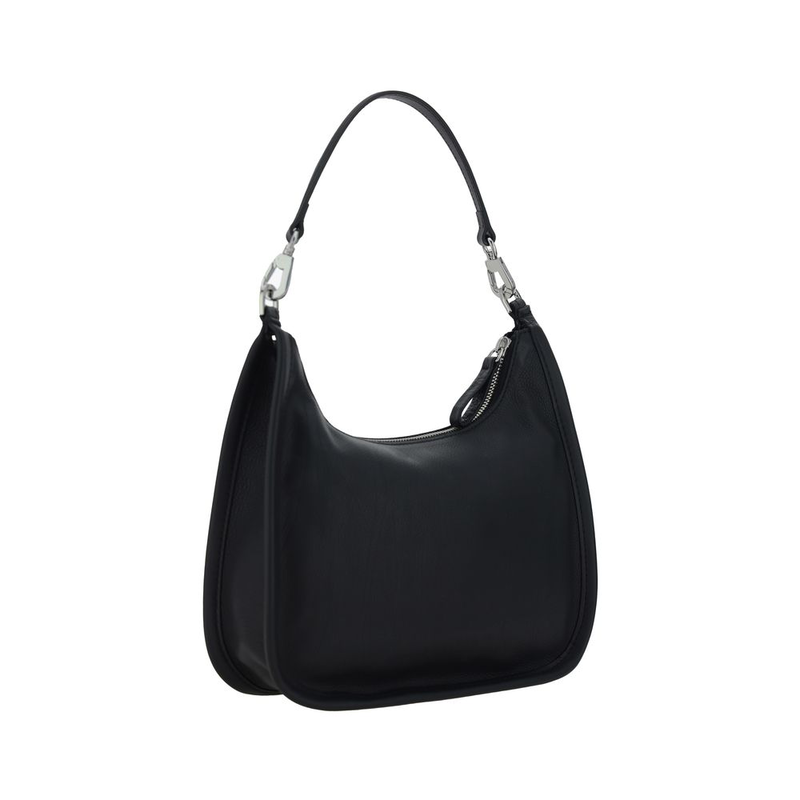 Black calf leather bos taurus shoulder bag-null