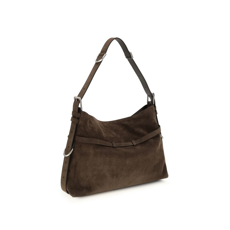 Black calf leather bos taurus shoulder bag-null