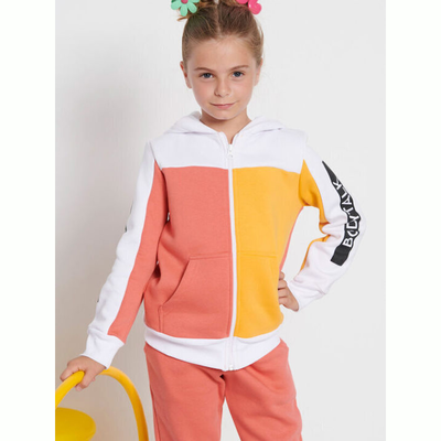 Body talk kids hooded zip sweater for girls `trailblazer` 00375, , medium