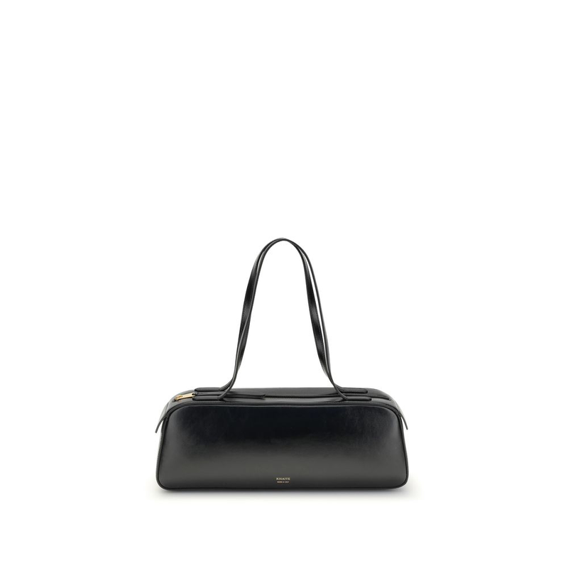 Black calf leather bos taurus shoulder bag-null