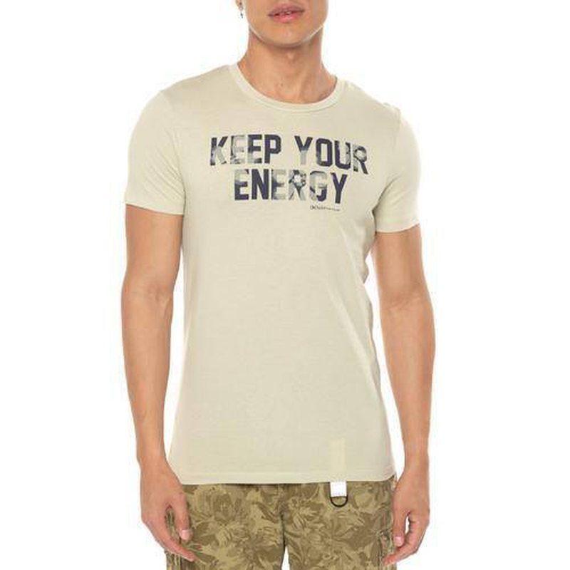203 printed t-shirt top mens.creme.mens-null