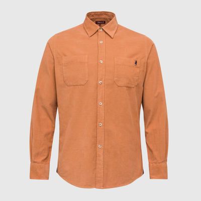 Marlboro corduroy shirt, Rust, medium