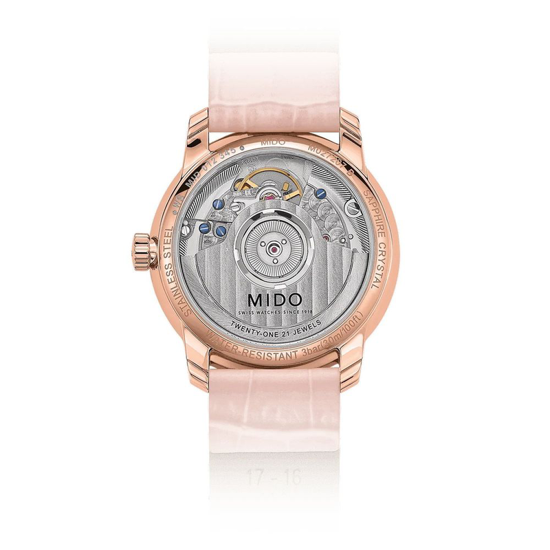 Multicolor leather dress watch-null