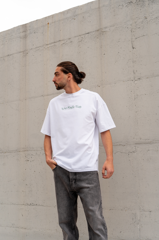 Oversized t-shirt in white image number null