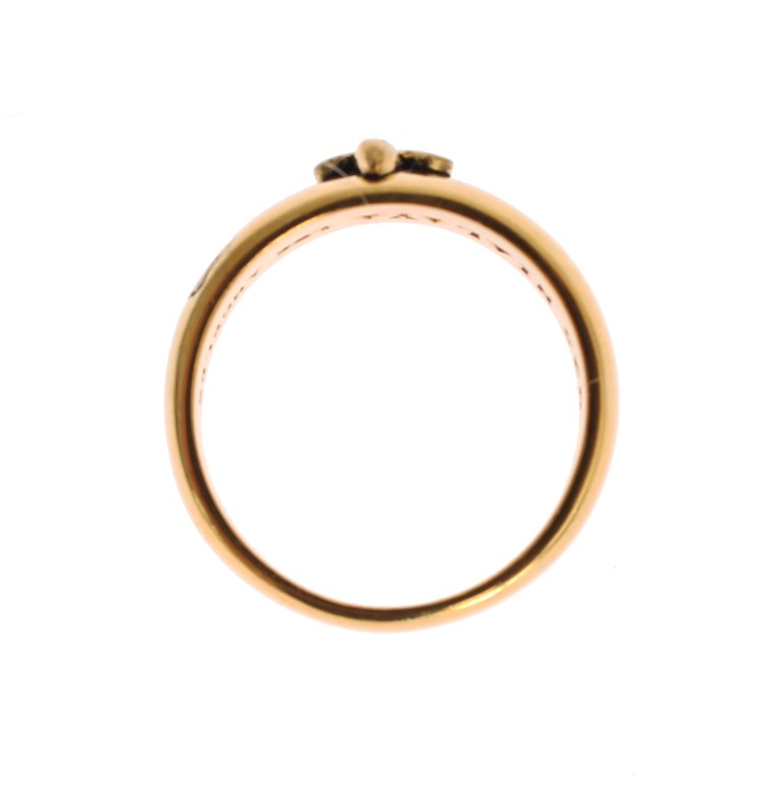 Gold plated 925 silver ring-null