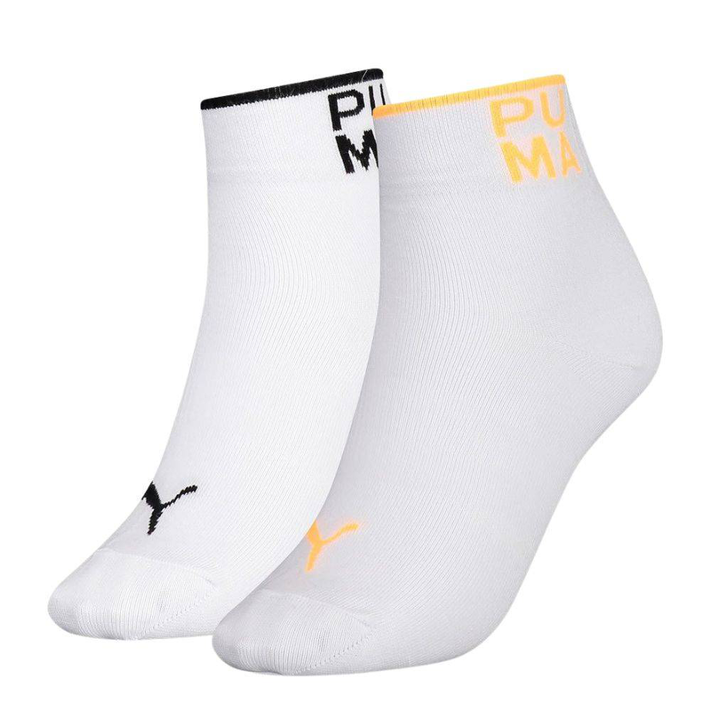 Puma women placed logo short 2-pairs socks-null