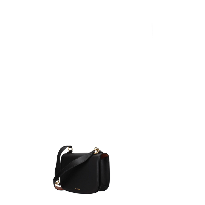 Black leather handbag-null