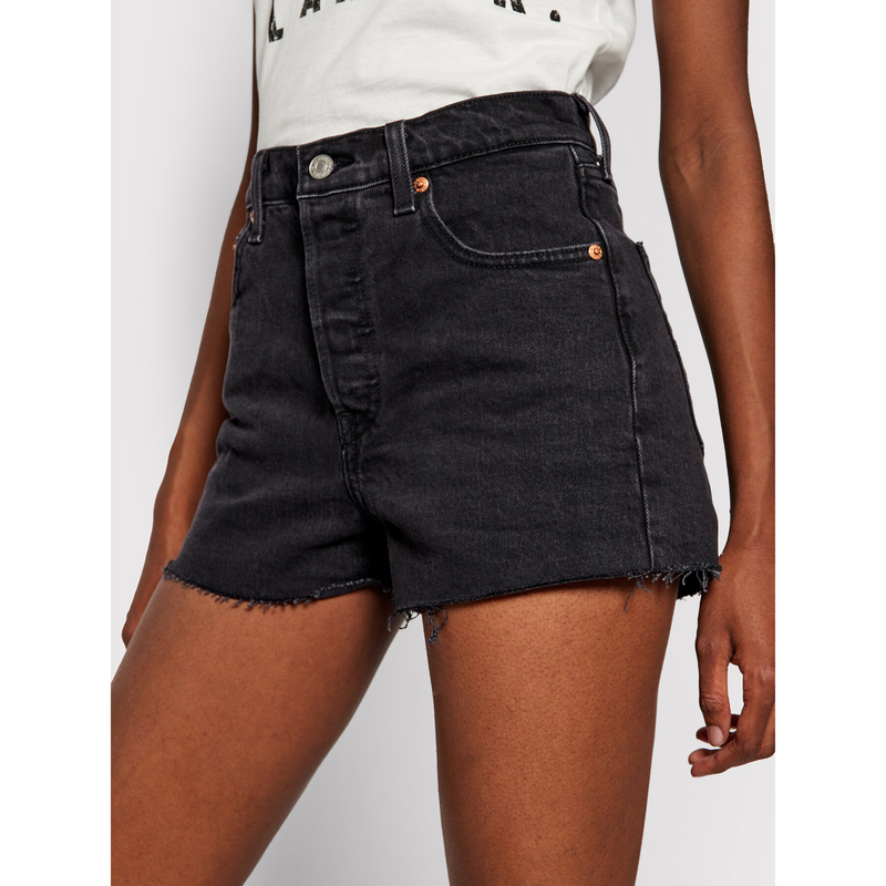 Levis women clothing ribcage jean short-null