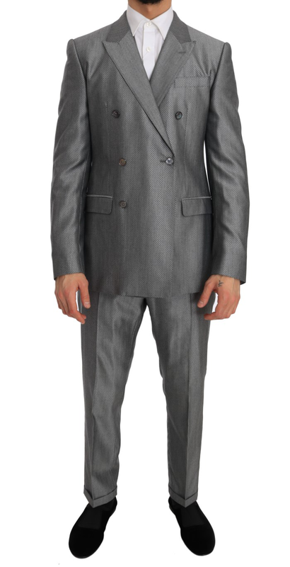 Black stretch crystal bee slim fit suit-null