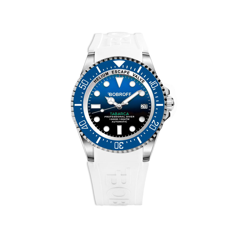 White rubber sport watch-null