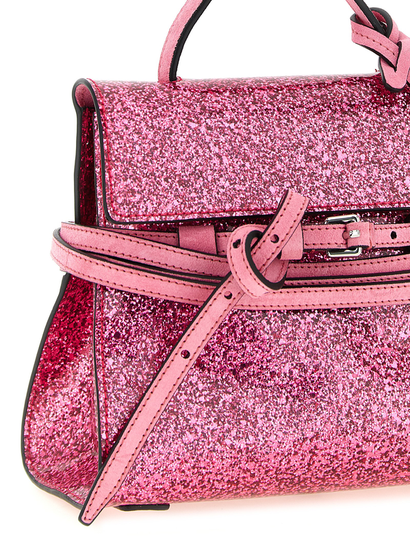 Multicolor leather handbag-null