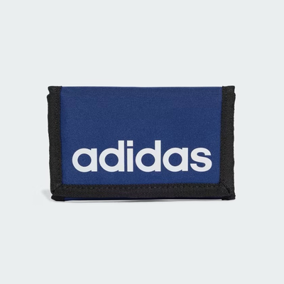 Adidas linear wallet, Blue Dark, medium