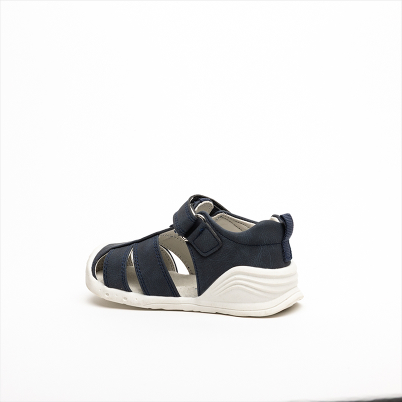Kido caged boys sandals with aeroplane embelilisment-null