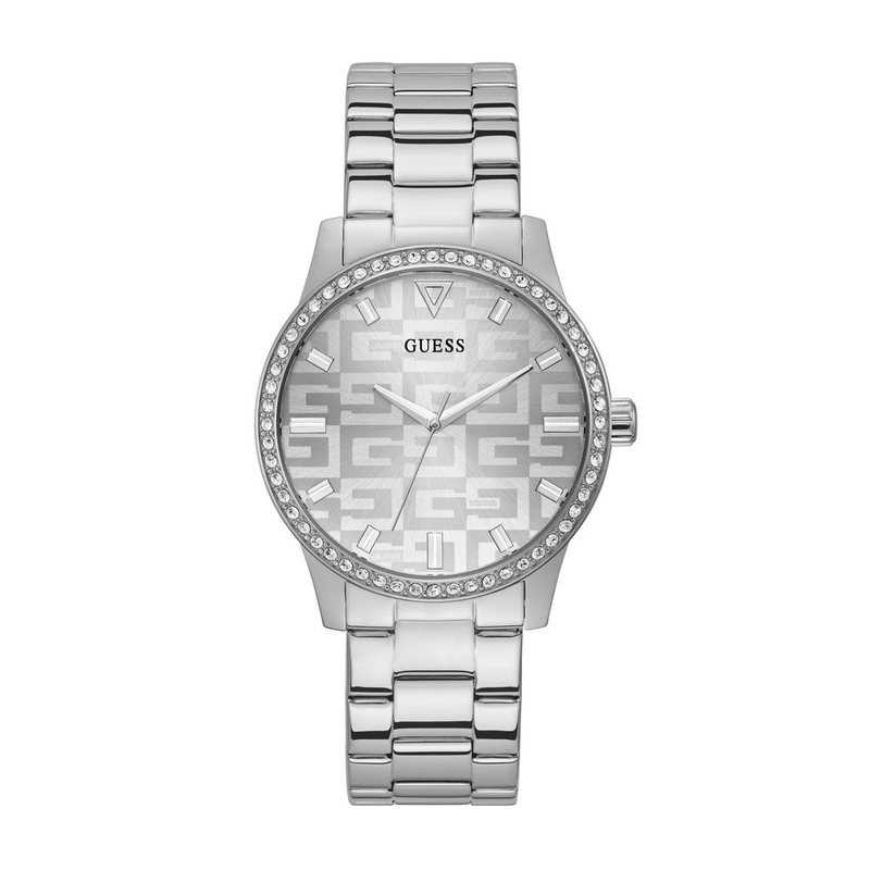 Gray stainless steel dress watch-null