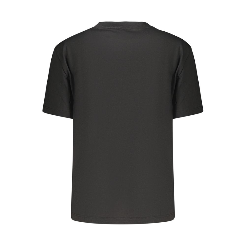 Black cotton womens t-shirt-null