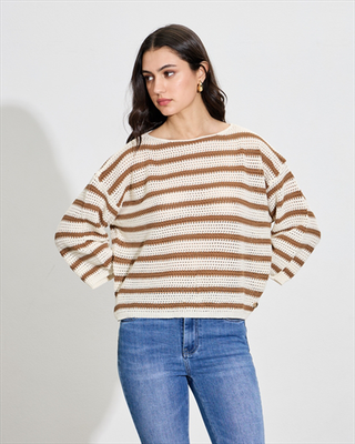 Knitted crochet top