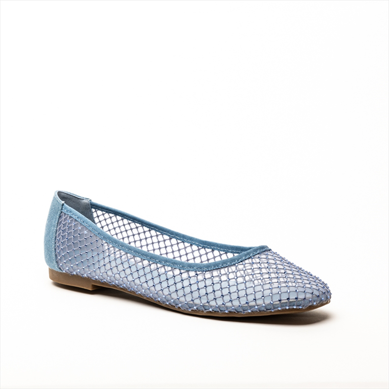 Miss belgini mesh flats with rhinestones-null