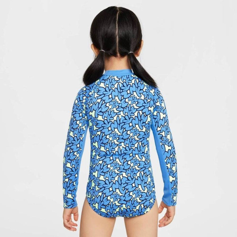 Nike little girls bubble script long sleeve one piece-null
