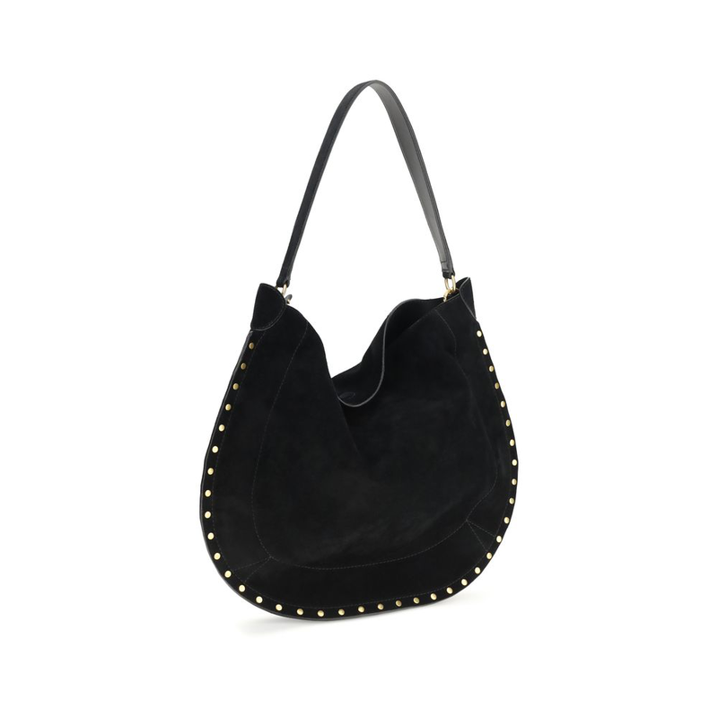 Black calf leather bos taurus shoulder bag-null