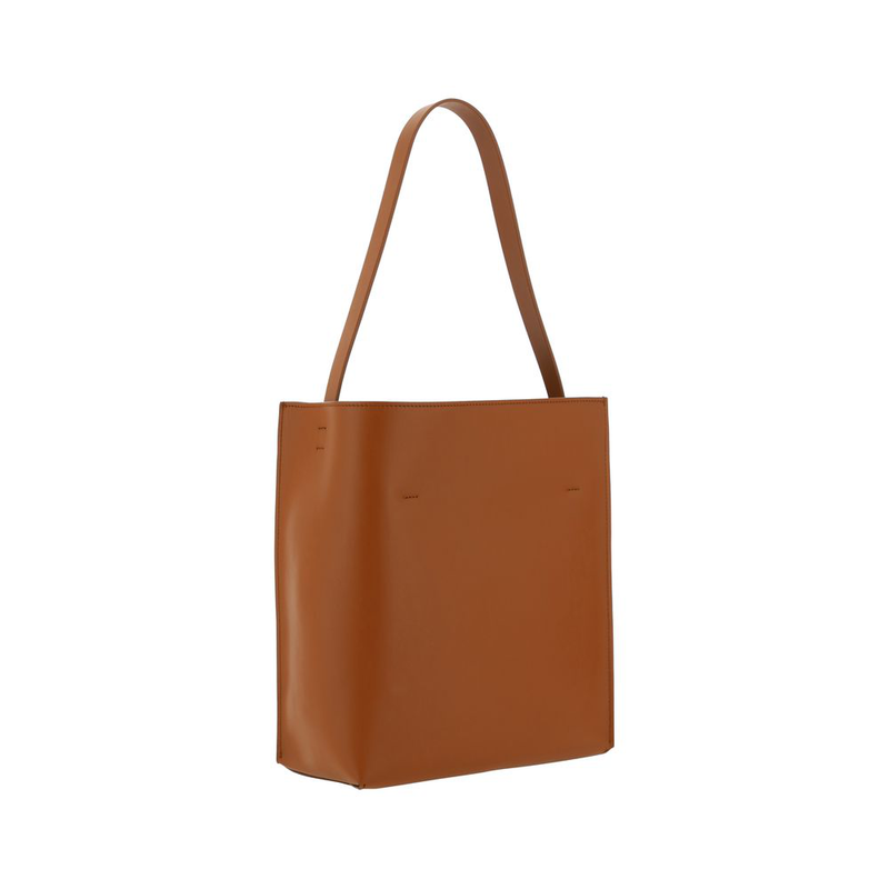 Brown calf leather bos taurus shoulder bag-null