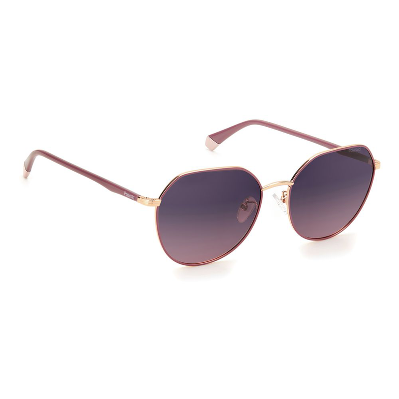 Rose gold metal sunglasses-null