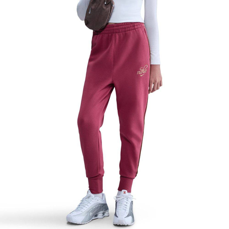 Nike sportswear girls club shine fleece oversized jogger-null