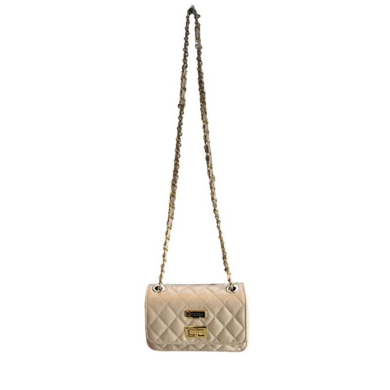 Beige leather women bag-null