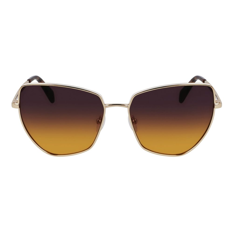 Gold metal sunglasses-null