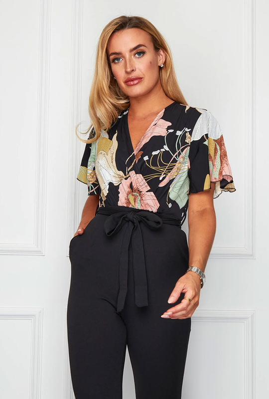 Girl in mind denise angel flower jumpsuit image number null