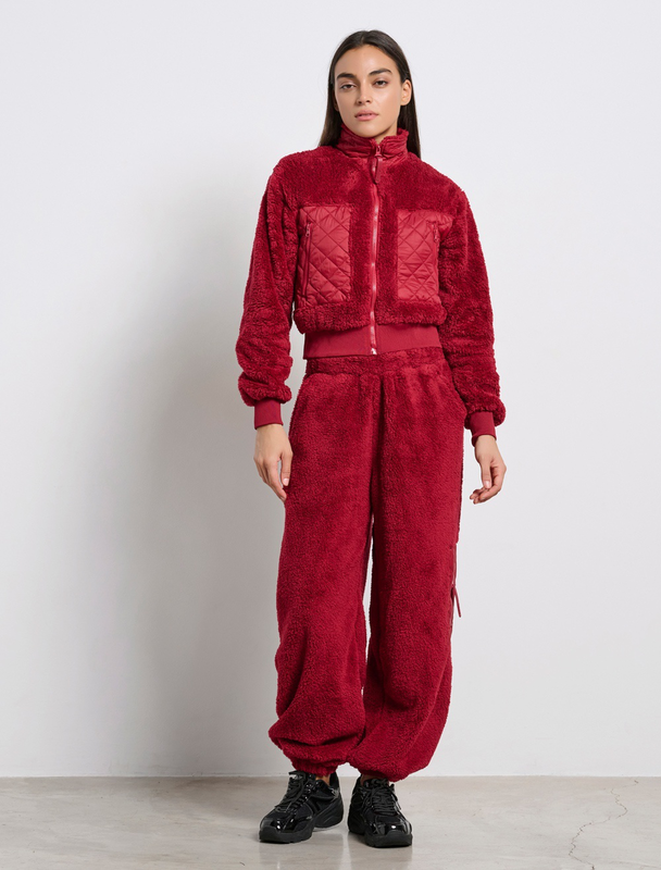 Bdtk woman's teddy fz mock neck-null