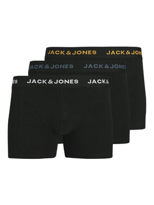 Jackjones jacconor solid trunks 3 pack noos, Black, medium