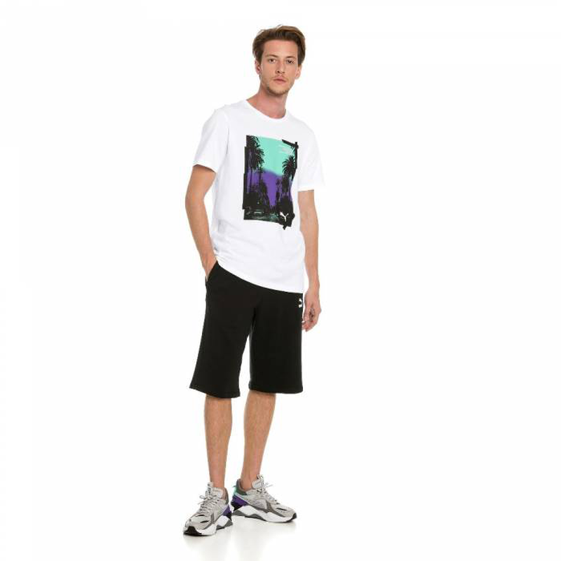 Graphic palms photo mens t-shirt-null