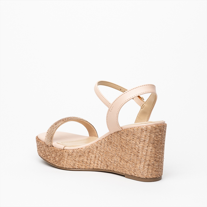 Via marte diamante toe strap high espadrille wedge heel sandals image number null