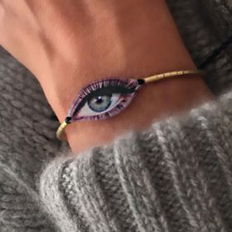 Plexiglass all seeing eye bracelet-null