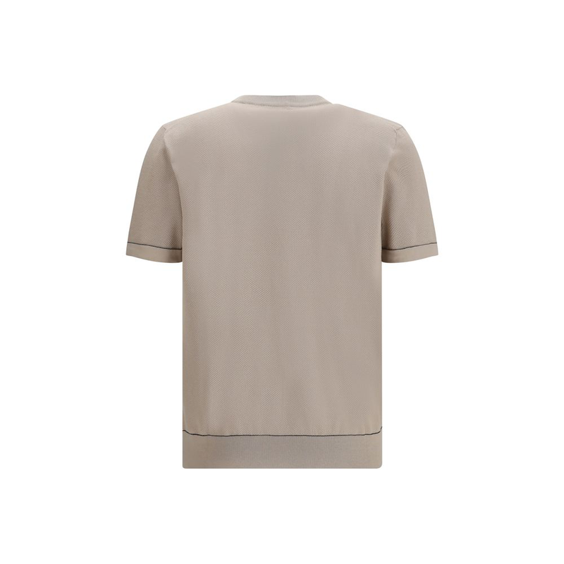 Beige cotton t-shirt-null