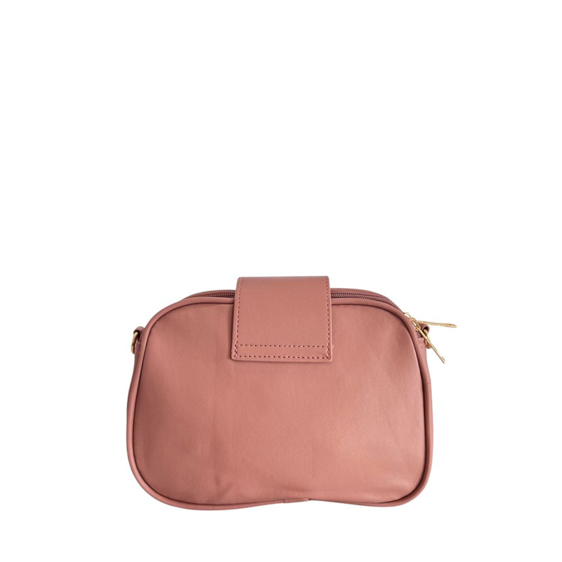 Pink pu women crossbody bag-null